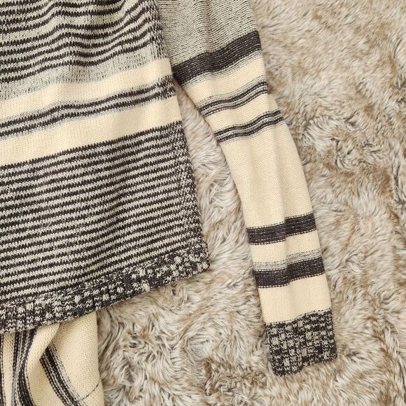 ana A New Approach Striped Knit Cardigan Cream and Black Size Small - Picture 3 of 10